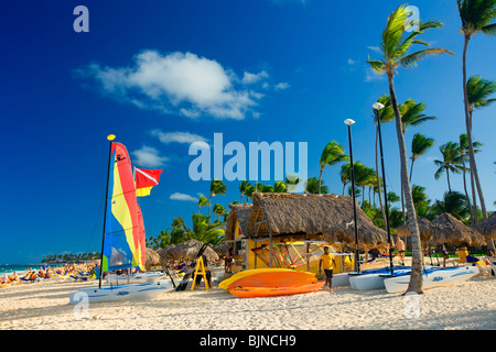 BAVARO BEACH, Punta Cana Repubblica Dominicana Foto Stock