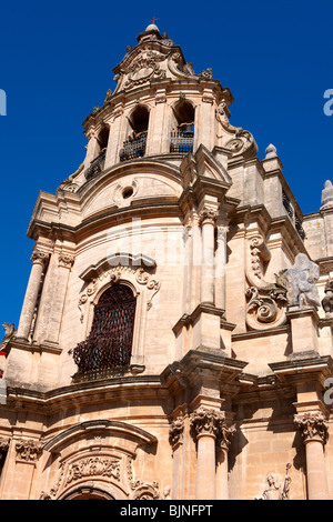 Chiesa barocca di St George progettata da Gagliardi 1702 , Modica, Sicilia Foto Stock