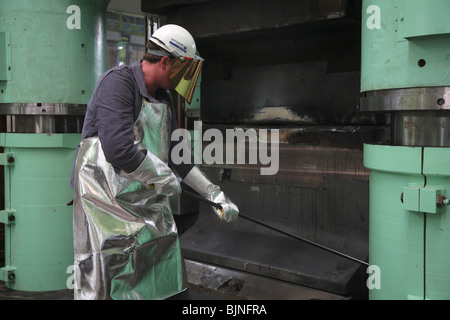 ThyssenKrupp VDM, martello-forge, Unna, Germania Foto Stock