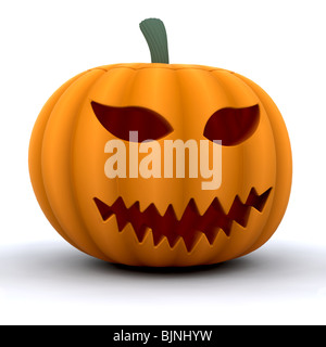 3D render di una zucca Foto Stock