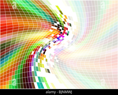 Mosaico astratto sfondo con colori dell'arcobaleno Foto Stock