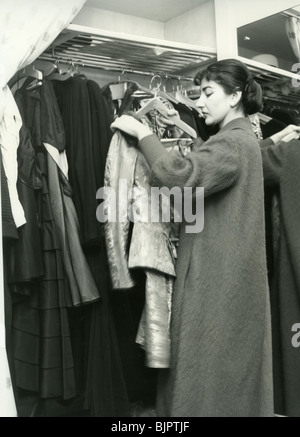 MARIA CALLAS - American-Greek soprano lirico circa 1952 Foto Stock