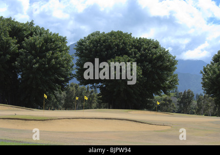 Bunkers a Princeville Makai Golf Kauai HI Foto Stock