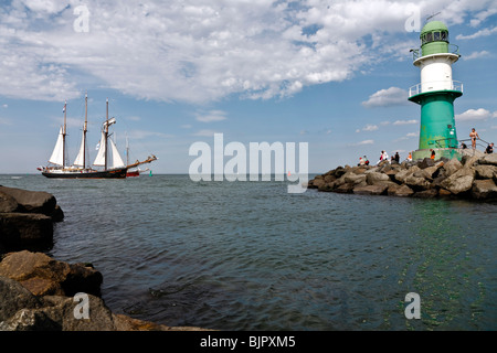 Hanse Sail 2008, Rostock-Warnemünde, Meclemburgo-Pomerania Occidentale, Germania, Europa Foto Stock