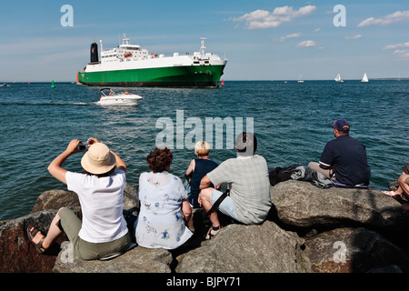 Hanse Sail 2008, Rostock-Warnemünde, Meclemburgo-Pomerania Occidentale, Germania, Europa Foto Stock