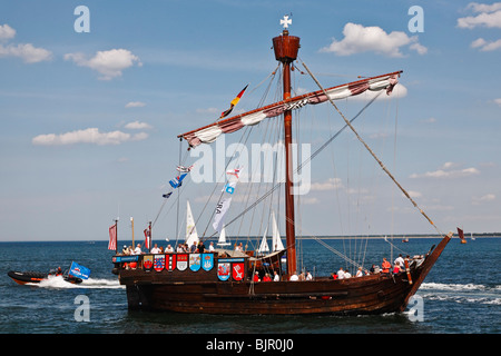 Hanse Sail 2008, Rostock-Warnemünde, Meclemburgo-Pomerania occidentale, Europa Foto Stock