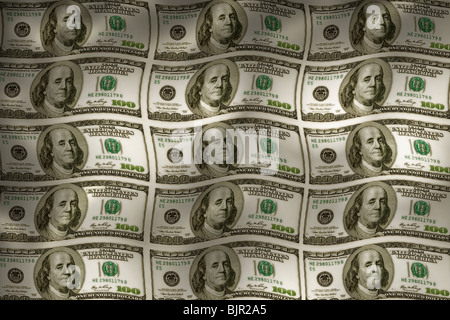 Pile d'America denaro Foto Stock