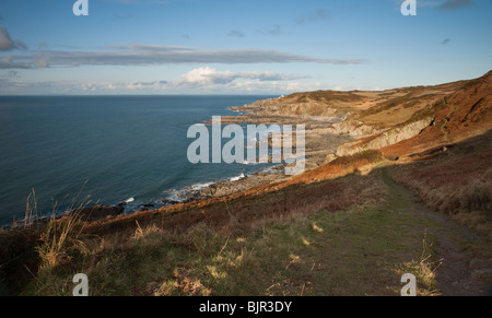 Percorso della costa da Morthoe a Bull il punto Foto Stock