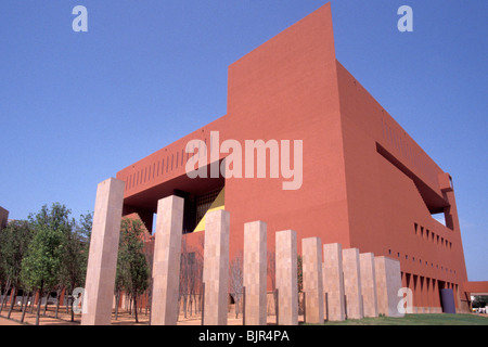 San Antonio Central Library edificio progettato dall architetto Messicano Ricardo Legorreta, San Antonio, Texas Foto Stock