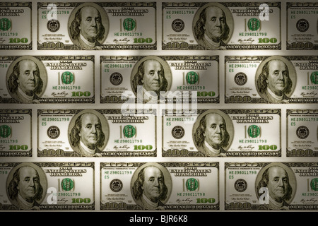 Pile d'America denaro Foto Stock