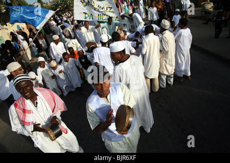 Il festival Maulidi a Malindi celebra la nascita del profitto Mohamed Foto Stock