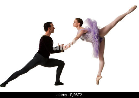 L uomo e la donna dancing ballet Foto Stock