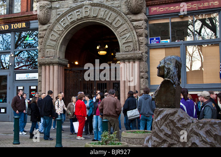 Seattle tour sotterraneo, Pioneer Edificio, Pioneer Square, Seattle, Stati Uniti di Washington Foto Stock