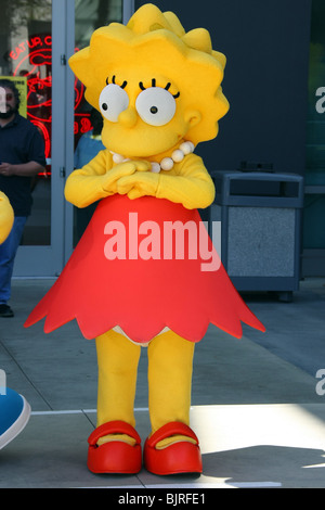 LISA SIMPSON PRIMO GIORNO DI RILASCIO DI THE SIMPSONS TIMBRI US Postal Service CENTURY CITY LOS ANGELES CA USA 07 Maggio 2009 Foto Stock