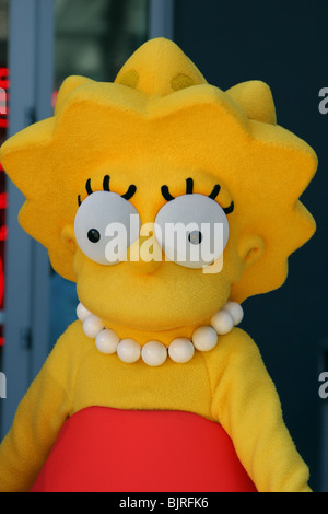 LISA SIMPSON PRIMO GIORNO DI RILASCIO DI THE SIMPSONS TIMBRI US Postal Service CENTURY CITY LOS ANGELES CA USA 07 Maggio 2009 Foto Stock