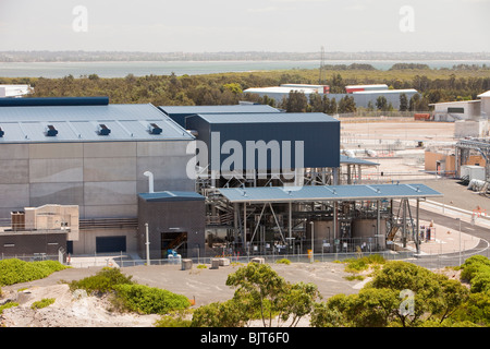 Un nuovo multi milioni $ di impianti di desalinazione a Sydney in Australia, costruito per aiutare a far fronte di Sydney con la persistente siccità. Foto Stock