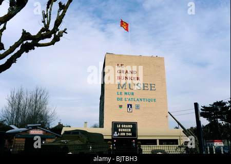 Le Grand Museo bunker in Ouistreham, Atlantic Wall, sede tedesca, Calvados, Normandia, Francia Foto Stock