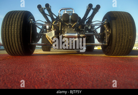 Anglo-americano Racing Eagle F1 auto 1967 mostra Weslake motore V12. Foto Stock