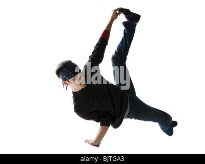 Adolescente breakdance Foto Stock