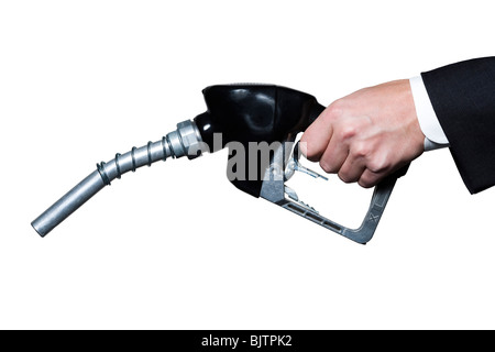 Noi di emissione di banconote da gas ugello della pompa Foto Stock