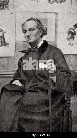 Charles Baudelaire poeta francese e critico d'arte, 1857. Artista: sconosciuto Foto Stock