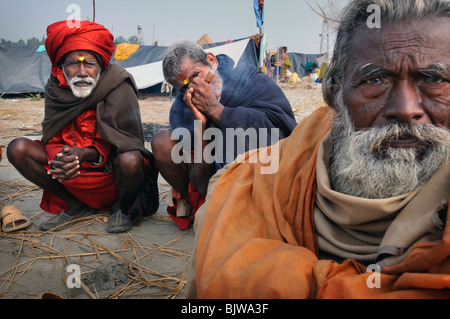 Sadhu -- un Indù uomo santo in India Foto Stock