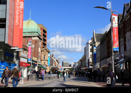 Southend on sea town center high street essex England Regno unito Gb Foto Stock