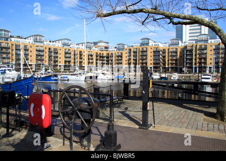 St Katharine Dock, Londra Foto Stock