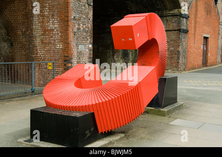 La generazione di possibilità, una scultura di Paul Frank Lewthwaite. Manchester, Inghilterra, Regno Unito Foto Stock