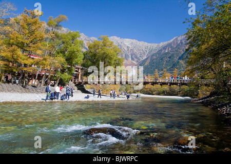 In Kamikochi Prefettura di Nagano, Giappone Foto Stock