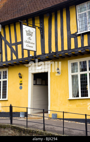 Il Bildeston Crown Hotel High Street Bildeston Suffolk Foto Stock