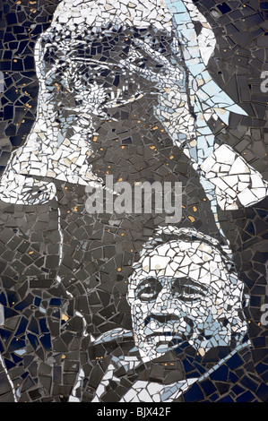 Joe mercer manchester city manager mosaico di illustrazioni Foto Stock