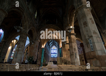 Interno del la Cattedrale di St Giles, il Royal Mile di Edimburgo, Scozia Foto Stock