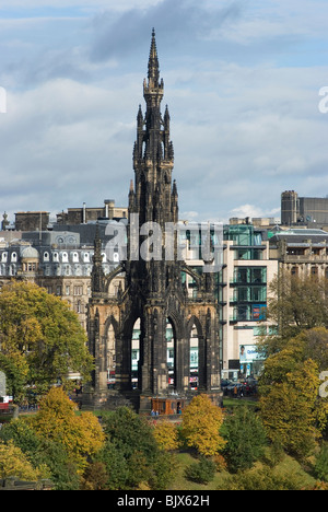 Sir Walter Scott Memorial, Edimburgo, Scozia Foto Stock