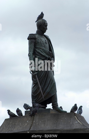 Statua di Simon Bolivar nel mezzo della piazza Bolivar, Bogotà, Colombia. Foto Stock