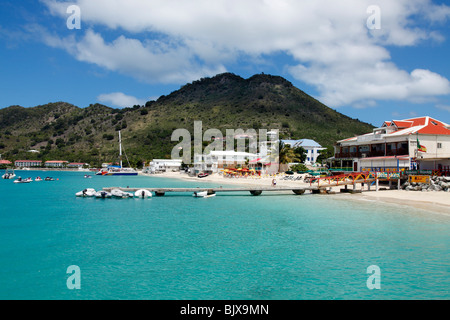 Grand Case Bay , San Martin Caraibi francesi. Foto Stock