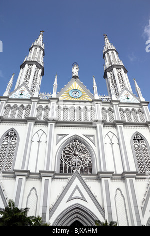 Facciata di El Carmen chiesa sulla Via España , El Cangrejo , Città di Panama , Panama Foto Stock