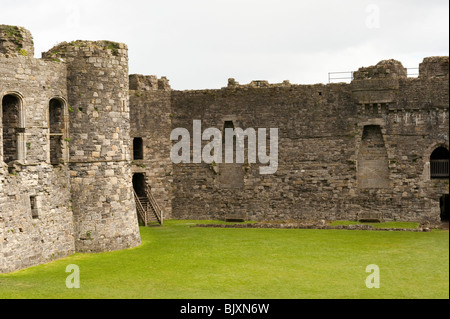 Beaumaris Castle Sito Patrimonio Mondiale Anglesey North Wales UK Foto Stock