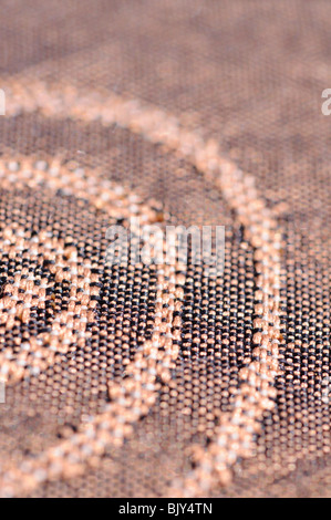 Abbellito tessuto closeup Foto Stock