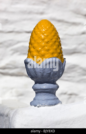 Dettaglio architettonico nel Portmeirion Village a Gwynedd Galles del Nord Regno Unito Foto Stock