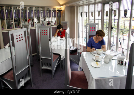 La Willow Tea Rooms, la camera Deluxe, Charles Rennie Mackintosh, Sauchiehall Street, Glasgow, Scozia Foto Stock