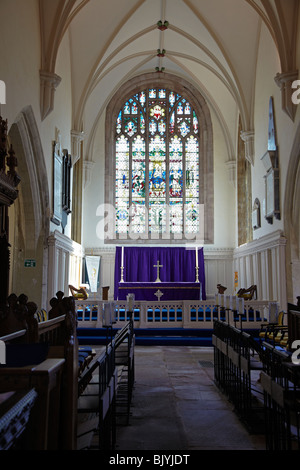 St Mary's Priory Chiesa di Abergavenny, Wales, Regno Unito Foto Stock