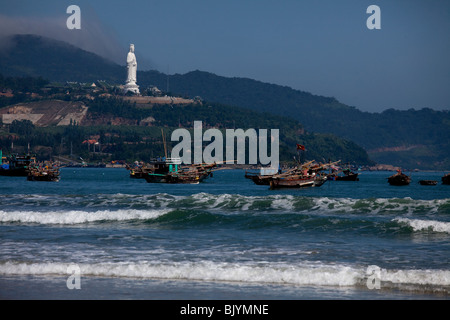 Da Nang un importante città portuale nel sud Vietnam centrale. Foto Stock
