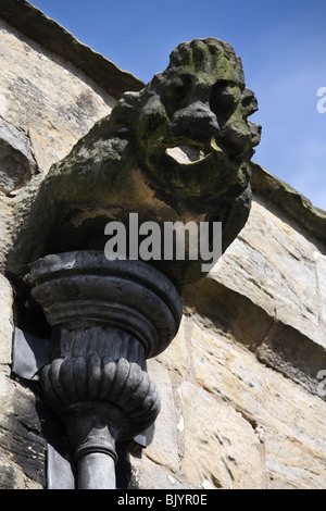 Gargoyle sulla chiesa di Santa Maria Staindrop, Co. Durham, England, Regno Unito Foto Stock