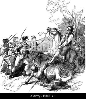 Eventi, Guerra Rivoluzionaria Americana 1775 - 1783, Foto Stock