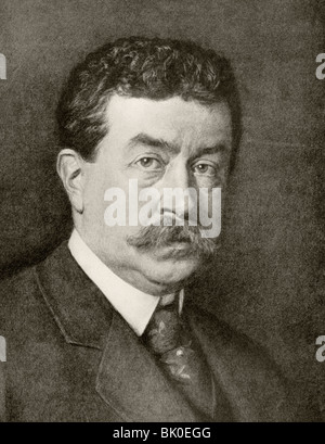 Paul Painlevé 1863 - 1933. Uomo politico francese e matematico. Servita due volte come Primo Ministro della Terza Repubblica. Foto Stock