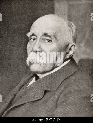Georges Benjamin Clemenceau 1841 - 1929. Statista francese. Il primo ministro di Francia. Foto Stock