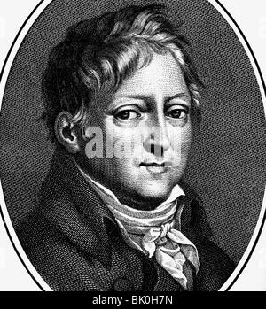 Thuemmel, Moritz August von, 27.5.1738 - 26.10.1817, autore tedesco / scrittore, ritratto, incisione su rame, secolo XIX, artista del diritto d'autore non deve essere cancellata Foto Stock