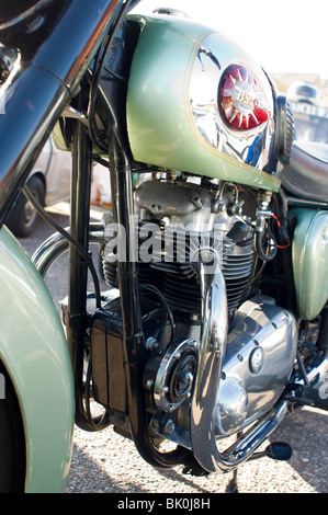 Dettaglio del motore di una BSA classic British motociclo, A10, 650cc Foto Stock