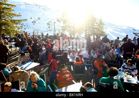 Sierra Nevada, apres ski Foto Stock